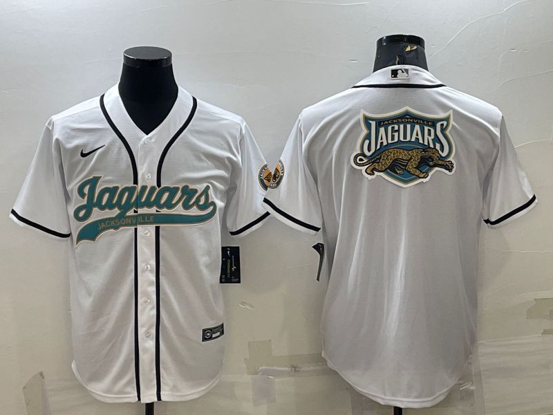 Men Jacksonville Jaguars Blank White 2022 Nike Co branded NFL Jersey